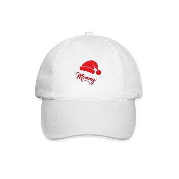 "Weihnachtszauber Mommy" - Baseballkappe - Weiß/Weiß - Vorne