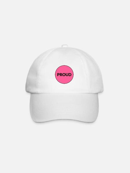 STOLZER LGBT-STOLZ - Baseballkappe - Weiß/Weiß