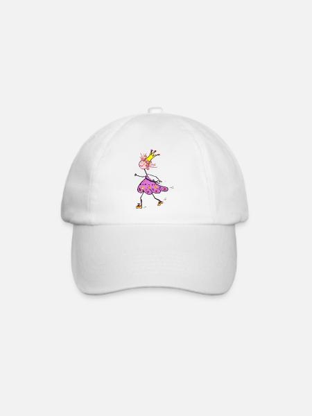 Lauf Prinzessin - Baseballkappe - Weiß/Weiß