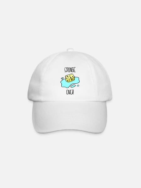 Schwamm - Baseballkappe - Weiß/Weiß