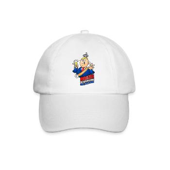 Humorvolles T-Shirt zur Feier des Königshauses - Baseballkappe - Weiß/Weiß - Vorne
