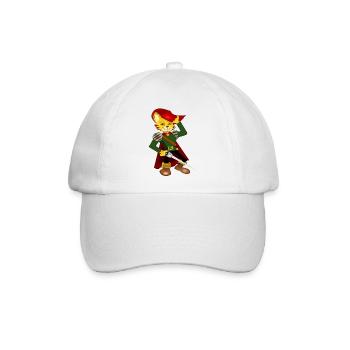 Gestiefelter Kater - Baseballkappe - Weiß/Weiß - Vorne