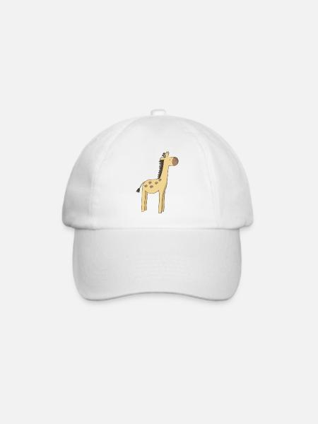 Giraffe - Baseballkappe - Weiß/Weiß