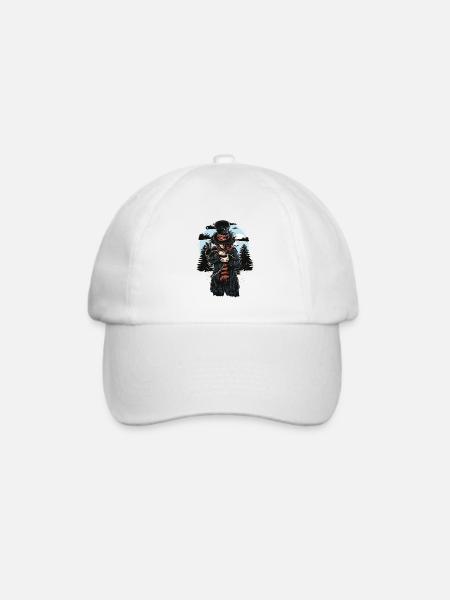 Hutmacher - Baseballkappe - Weiß/Weiß