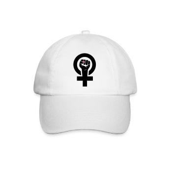 feministin - Baseballkappe - Weiß/Weiß - Vorne