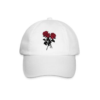 roses - Baseballkappe - Weiß/Weiß - Vorne