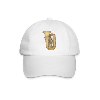 TUBA Blechblasinstrument - Baseballkappe - Weiß/Weiß - Vorne