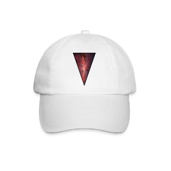 Galaxy - Space - Sterne - Cosmic - Kunst - - Baseballkappe - Weiß/Weiß - Vorne