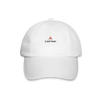 captain - Baseballkappe - Weiß/Weiß - Vorne