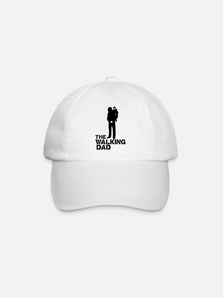 the walking dad - Baseballkappe - Weiß/Weiß
