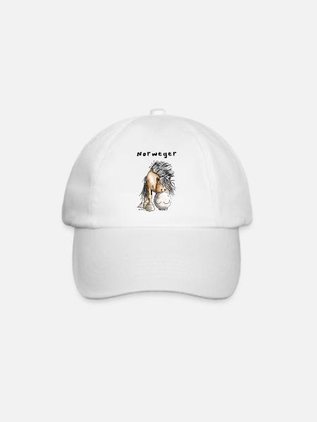 Süßer Norweger - Baseballkappe - Weiß/Weiß