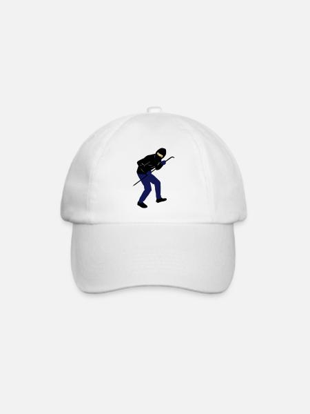 einbrecher - Baseballkappe - Weiß/Weiß