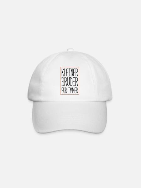 kleiner bruder für immer - Baseballkappe - Weiß/Weiß