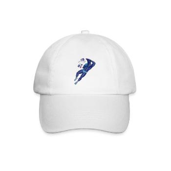 blaue Krähe - Baseballkappe - Weiß/Weiß - Vorne