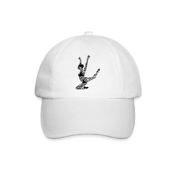 Fitnessstudio - Baseballkappe - Weiß/Weiß - Vorne