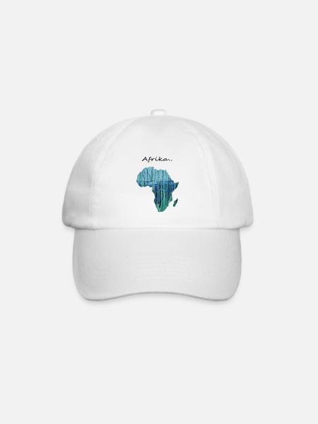 Afrika Art .. - Baseballkappe - Weiß/Weiß