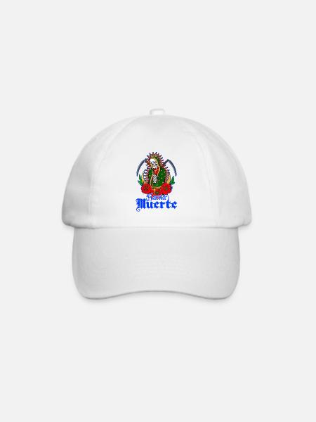 Santa Muerte; Heilige; Mexiko; - Baseballkappe - Weiß/Weiß