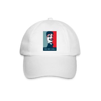 Yes we Canut - Baseballkappe - Weiß/Weiß - Vorne