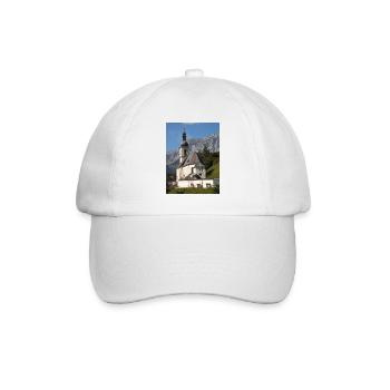 Ramsauer Kirche bei Berchtesgaden - Baseballkappe - Weiß/Weiß - Vorne