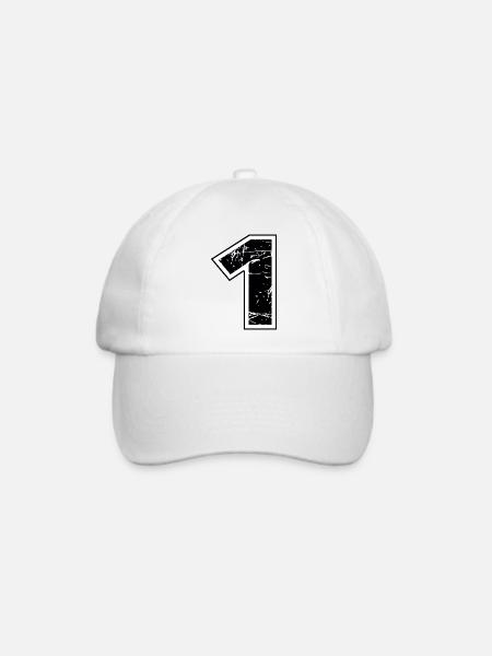 1 - Baseballkappe - Weiß/Weiß