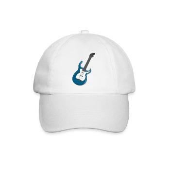E-Gitarre - Baseballkappe - Weiß/Weiß - Vorne