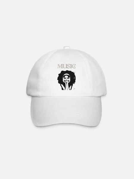 Music Mania - Baseballkappe - Weiß/Weiß