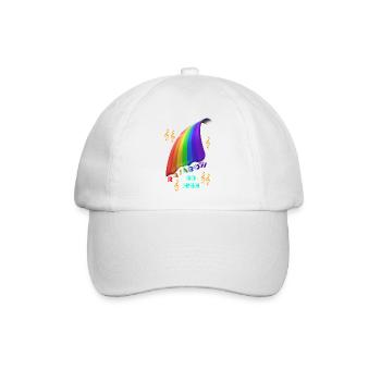 Regenbogen Regenbogen Regenbogen Regenbogen - Baseballkappe - Weiß/Weiß - Vorne