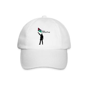 Freies Palästina - Baseballkappe - Weiß/Weiß - Vorne