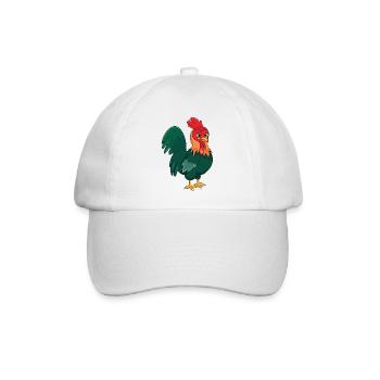 Hahn - Baseballkappe - Weiß/Weiß - Vorne
