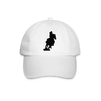 Western Pferd - Baseballkappe - Weiß/Weiß - Vorne