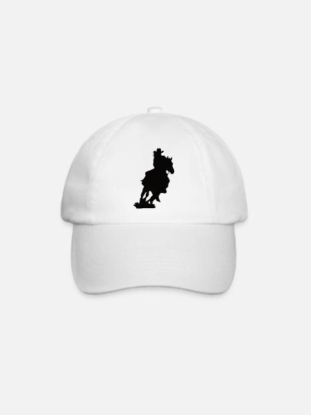 Western Pferd - Baseballkappe - Weiß/Weiß