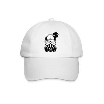 FPV-Head Logo - Baseballkappe - Weiß/Weiß - Vorne