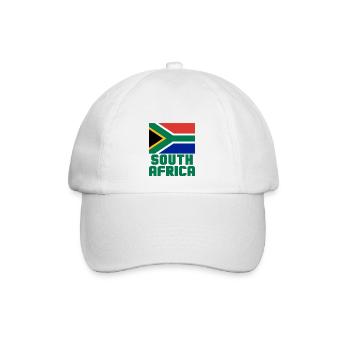 Südafrika - Baseballkappe - Weiß/Weiß - Vorne