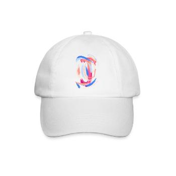 Buchstabe "J" - Baseballkappe - Weiß/Weiß - Vorne