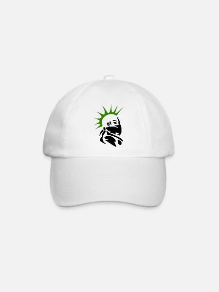 Punk - Baseballkappe - Weiß/Weiß