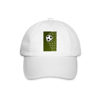 Torwart! Fußball - Baseballkappe - Weiß/Weiß - Vorne
