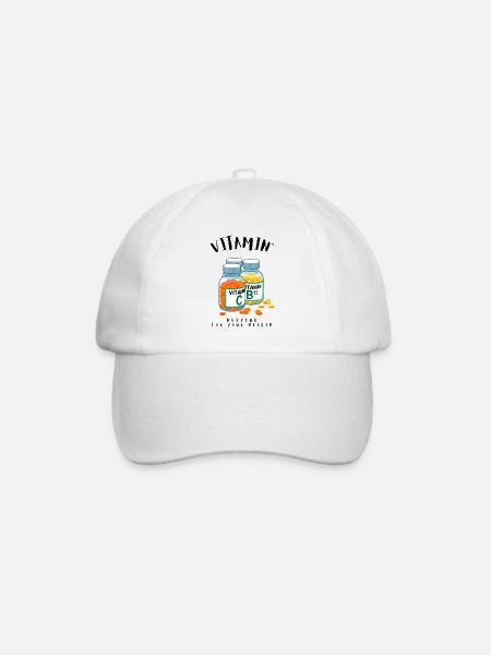 VITAMIN - Baseballkappe - Weiß/Weiß
