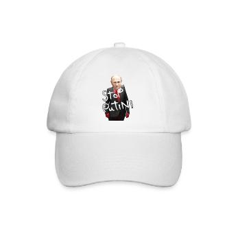 Stop Putin Protest Motiv - Baseballkappe - Weiß/Weiß - Vorne