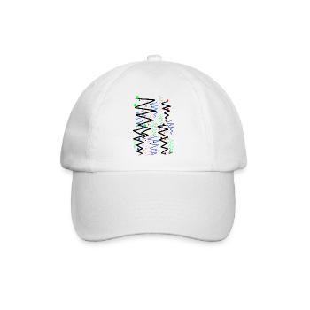 Bunte Reiseziele. - Baseballkappe - Weiß/Weiß - Vorne