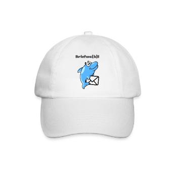 Briefwahl Wortspruch Walfisch mit Brief Wahl - Baseballkappe - Weiß/Weiß - Vorne