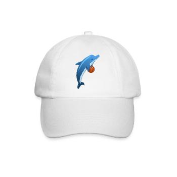 Basketball-Sport-Delphin Delphin - Baseballkappe - Weiß/Weiß - Vorne