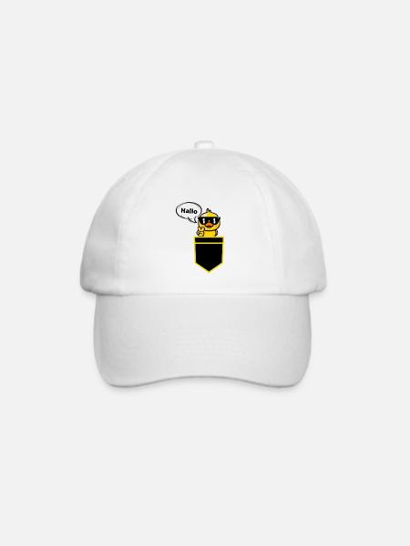 Hallo - Baseballkappe - Weiß/Weiß