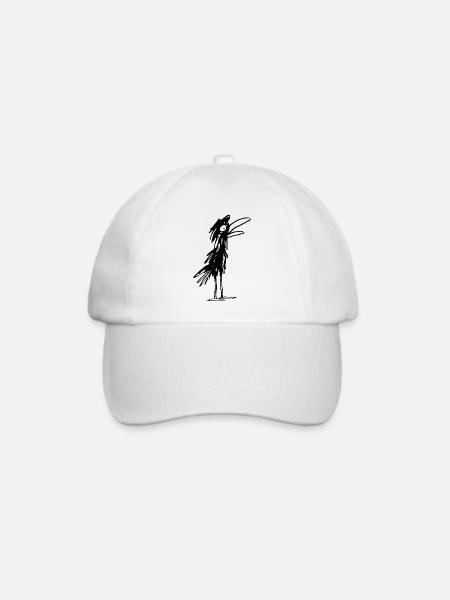 struppige Krähe - Baseballkappe - Weiß/Weiß