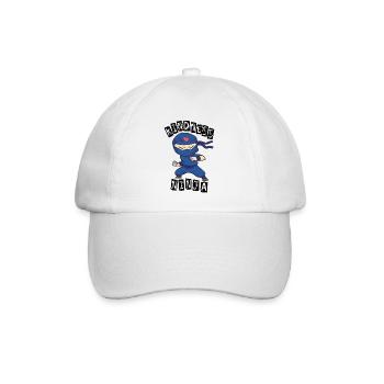 Freundlicher Ninja, Kampf gegen Mobbing - Baseballkappe - Weiß/Weiß - Vorne