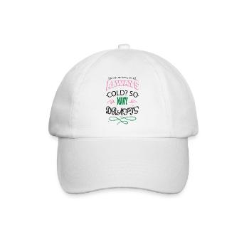 love funny books lover book fan present idea - Baseballkappe - Weiß/Weiß - Vorne