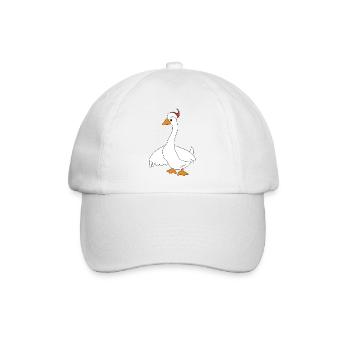 lustige Tiere zu Weihnachten - Baseballkappe - Weiß/Weiß - Vorne