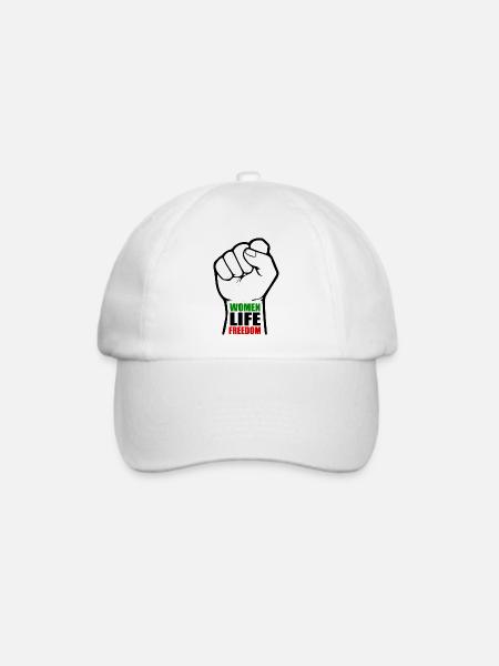 Women life freedom - Baseballkappe - Weiß/Weiß