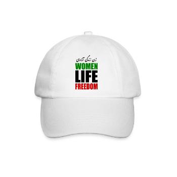 Women life freedom iran - Baseballkappe - Weiß/Weiß - Vorne