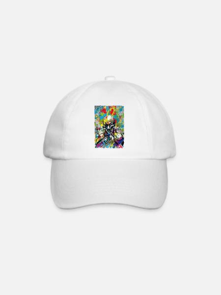 Kunst - Baseballkappe - Weiß/Weiß