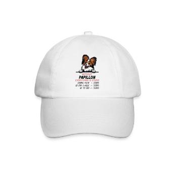 Ohne Papillon ist alles doof - Baseballkappe - Weiß/Weiß - Vorne